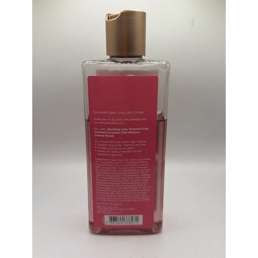 Bath & Body Works Shower Gel Womens 8oz Pink Poolside Pop‎ Flamingo Tropical 70%